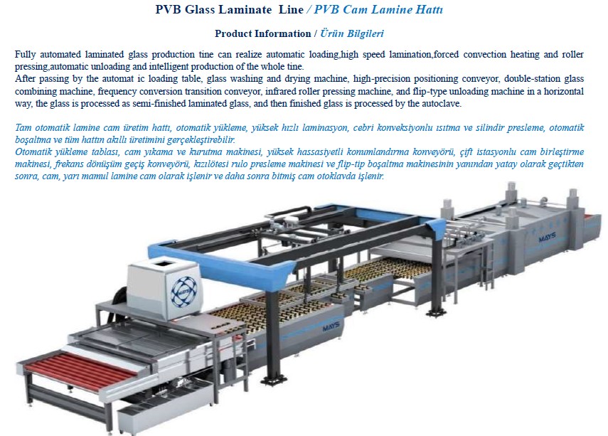 Pvb Cam Lamine Hattı-ozellikler 1